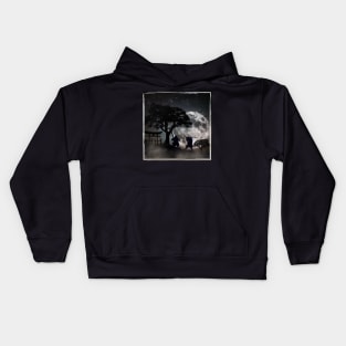 Full Moon Battle - Foggy Night Kids Hoodie